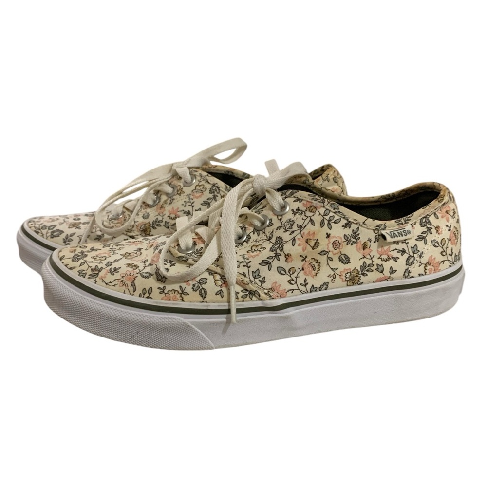 Like new Vans yellow floral sz 7